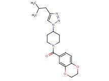 1-(2,3-dihydro-1,4-benzodioxin-6-ylcarbonyl)-4-(4-isobutyl-1H-1,2,3-triazol-1-yl)piperidine