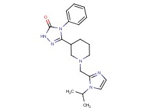 5-{1-[(1-isopropyl-1H-imidazol-2-yl)methyl]piperidin-3-yl}-4-phenyl-2,4-dihydro-3H-1,2,4-triazol-3-one