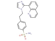4-[2-(2-quinolin-8-yl-1H-imidazol-1-yl)ethyl]benzenesulfonamide