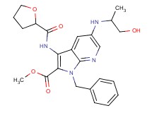 methyl 1-benzyl-5-[(2-hydroxy-1-methylethyl)amino]-3-[(tetrahydro-2-furanylcarbonyl)amino]-1H-pyrrolo[2,3-b]pyridine-2-carboxylate