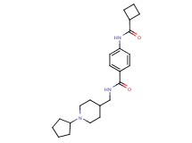 4-[(cyclobutylcarbonyl)amino]-N-[(1-cyclopentylpiperidin-4-yl)methyl]benzamide