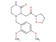 4-(2,4-dimethoxybenzyl)-3-[2-(2-isoxazolidinyl)-2-oxoethyl]-2-piperazinone