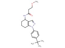 N-[1-(4-tert-butylphenyl)-4,5,6,7-tetrahydro-1H-indazol-4-yl]-3-methoxypropanamide