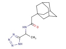 2-(1-adamantyl)-N-[1-(1H-tetrazol-5-yl)ethyl]acetamide
