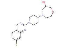 4-[1-(7-fluoroquinazolin-2-yl)piperidin-4-yl]-1,4-oxazepan-6-ol