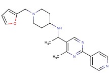1-(2-furylmethyl)-N-{1-[4-methyl-2-(4-pyridinyl)-5-pyrimidinyl]ethyl}-4-piperidinamine