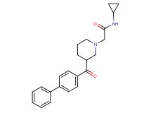 2-[3-(biphenyl-4-ylcarbonyl)piperidin-1-yl]-N-cyclopropylacetamide
