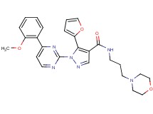 5-(2-furyl)-1-[4-(2-methoxyphenyl)-2-pyrimidinyl]-N-[3-(4-morpholinyl)propyl]-1H-pyrazole-4-carboxamide