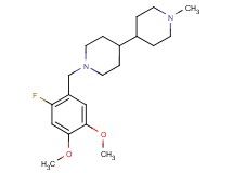 1-(2-fluoro-4,5-dimethoxybenzyl)-1'-methyl-4,4'-bipiperidine