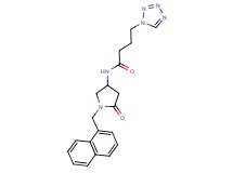 N-[1-(1-naphthylmethyl)-5-oxopyrrolidin-3-yl]-4-(1H-tetrazol-1-yl)butanamide