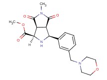 methyl (1R*,3S*,3aR*,6aS*)-5-methyl-3-[3-(morpholin-4-ylmethyl)phenyl]-4,6-dioxooctahydropyrrolo[3,4-c]pyrrole-1-carboxylate