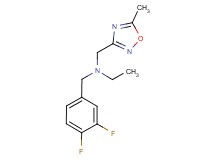 (3,4-difluorobenzyl)ethyl[(5-methyl-1,2,4-oxadiazol-3-yl)methyl]amine