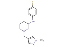 N-(4-fluorophenyl)-1-[(1-methyl-1H-pyrazol-4-yl)methyl]-3-piperidinamine