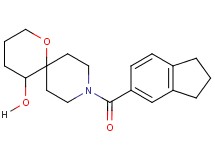 9-(2,3-dihydro-1H-inden-5-ylcarbonyl)-1-oxa-9-azaspiro[5.5]undecan-5-ol