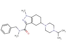 N-benzyl-5-(4-isopropyl-1-piperazinyl)-N,1-dimethyl-4,5,6,7-tetrahydro-1H-indazole-3-carboxamide