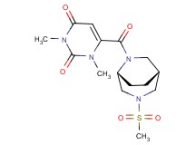 1,3-dimethyl-6-{[(1R*,5R*)-3-(methylsulfonyl)-3,6-diazabicyclo[3.2.2]non-6-yl]carbonyl}pyrimidine-2,4(1H,3H)-dione