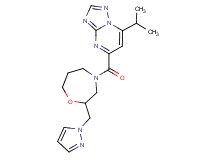 7-isopropyl-5-{[2-(1H-pyrazol-1-ylmethyl)-1,4-oxazepan-4-yl]carbonyl}[1,2,4]triazolo[1,5-a]pyrimidine
