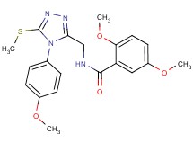 2,5-dimethoxy-N-{[4-(4-methoxyphenyl)-5-(methylthio)-4H-1,2,4-triazol-3-yl]methyl}benzamide