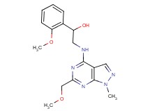 2-{[6-(methoxymethyl)-1-methyl-1H-pyrazolo[3,4-d]pyrimidin-4-yl]amino}-1-(2-methoxyphenyl)ethanol