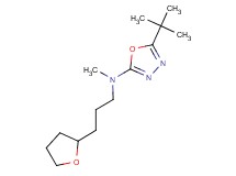 5-tert-butyl-N-methyl-N-[3-(tetrahydrofuran-2-yl)propyl]-1,3,4-oxadiazol-2-amine