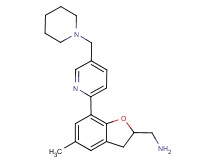 ({5-methyl-7-[5-(piperidin-1-ylmethyl)pyridin-2-yl]-2,3-dihydro-1-benzofuran-2-yl}methyl)amine