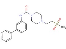 N-biphenyl-3-yl-4-[2-(methylsulfonyl)ethyl]piperazine-1-carboxamide