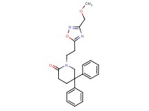 1-{2-[3-(methoxymethyl)-1,2,4-oxadiazol-5-yl]ethyl}-5,5-diphenylpiperidin-2-one