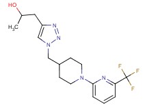 1-[1-({1-[6-(trifluoromethyl)-2-pyridinyl]-4-piperidinyl}methyl)-1H-1,2,3-triazol-4-yl]-2-propanol trifluoroacetate (salt)