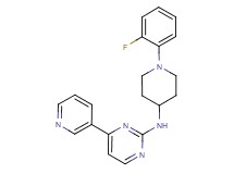 N-[1-(2-fluorophenyl)-4-piperidinyl]-4-(3-pyridinyl)-2-pyrimidinamine