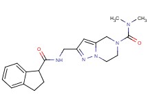 2-{[(2,3-dihydro-1H-inden-1-ylcarbonyl)amino]methyl}-N,N-dimethyl-6,7-dihydropyrazolo[1,5-a]pyrazine-5(4H)-carboxamide