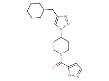 4-[4-(cyclohexylmethyl)-1H-1,2,3-triazol-1-yl]-1-(5-isoxazolylcarbonyl)piperidine