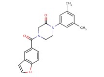 4-(1-benzofuran-5-ylcarbonyl)-1-(3,5-dimethylphenyl)-2-piperazinone