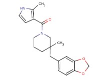 3-(1,3-benzodioxol-5-ylmethyl)-3-methyl-1-[(2-methyl-1H-pyrrol-3-yl)carbonyl]piperidine