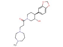 (3S*,4S*)-4-(1,3-benzodioxol-5-yl)-1-[3-(4-methyl-1,4-diazepan-1-yl)propanoyl]piperidin-3-ol