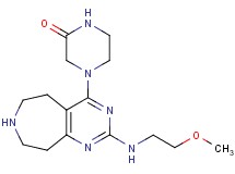 4-{2-[(2-methoxyethyl)amino]-6,7,8,9-tetrahydro-5H-pyrimido[4,5-d]azepin-4-yl}piperazin-2-one