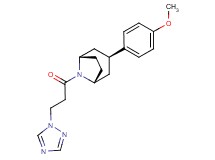 (3-endo)-3-(4-methoxyphenyl)-8-[3-(1H-1,2,4-triazol-1-yl)propanoyl]-8-azabicyclo[3.2.1]octane