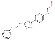 2-({5-[3-(3-phenylpropyl)-1,2,4-oxadiazol-5-yl]pyridin-2-yl}amino)ethanol