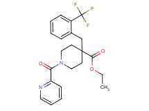 ethyl 1-(2-pyridinylcarbonyl)-4-[2-(trifluoromethyl)benzyl]-4-piperidinecarboxylate