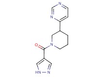 4-[1-(1H-pyrazol-4-ylcarbonyl)piperidin-3-yl]pyrimidine