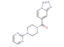 7-[(4-pyrimidin-2-ylpiperazin-1-yl)carbonyl]tetrazolo[1,5-a]pyridine