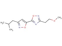 5-(3-isobutyl-5-isoxazolyl)-3-(2-methoxyethyl)-1,2,4-oxadiazole