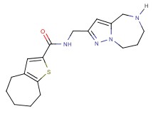 N-(5,6,7,8-tetrahydro-4H-pyrazolo[1,5-a][1,4]diazepin-2-ylmethyl)-5,6,7,8-tetrahydro-4H-cyclohepta[b]thiophene-2-carboxamide hydrochloride