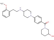 1-[4-(4-{[2-(2-methoxyphenyl)ethyl]amino}-1-piperidinyl)benzoyl]-3-piperidinol