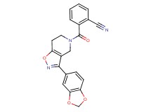2-{[3-(1,3-benzodioxol-5-yl)-6,7-dihydroisoxazolo[4,5-c]pyridin-5(4H)-yl]carbonyl}benzonitrile