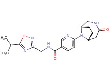 N-[(5-isopropyl-1,2,4-oxadiazol-3-yl)methyl]-6-[(1S*,6R*)-4-oxo-3,9-diazabicyclo[4.2.1]non-9-yl]nicotinamide