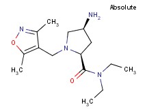 (2S,4S)-4-amino-1-[(3,5-dimethylisoxazol-4-yl)methyl]-N,N-diethylpyrrolidine-2-carboxamide