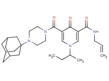 5-{[4-(1-adamantyl)-1-piperazinyl]carbonyl}-N-allyl-1-sec-butyl-4-oxo-1,4-dihydro-3-pyridinecarboxamide