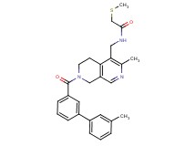 N-({3-methyl-7-[(3'-methyl-3-biphenylyl)carbonyl]-5,6,7,8-tetrahydro-2,7-naphthyridin-4-yl}methyl)-2-(methylthio)acetamide