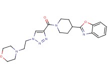 2-[1-({1-[2-(4-morpholinyl)ethyl]-1H-1,2,3-triazol-4-yl}carbonyl)-4-piperidinyl]-1,3-benzoxazole