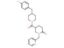 5-{[4-(4-fluorobenzyl)-1-piperidinyl]carbonyl}-1-(2-pyridinylmethyl)-2-piperidinone